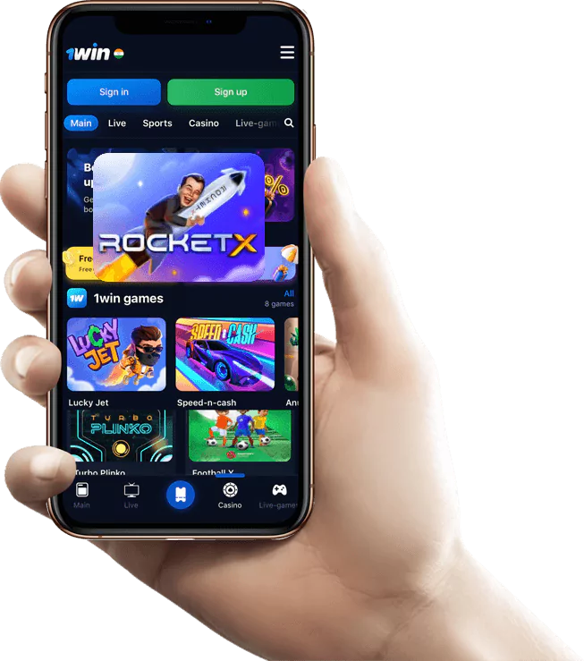 Simple steps how to start playing Rocket X in 1win
